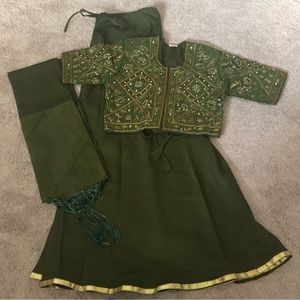 Hunter Green Lehenga